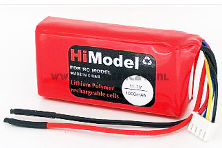 LiPo accu 11.1V 1000MAH